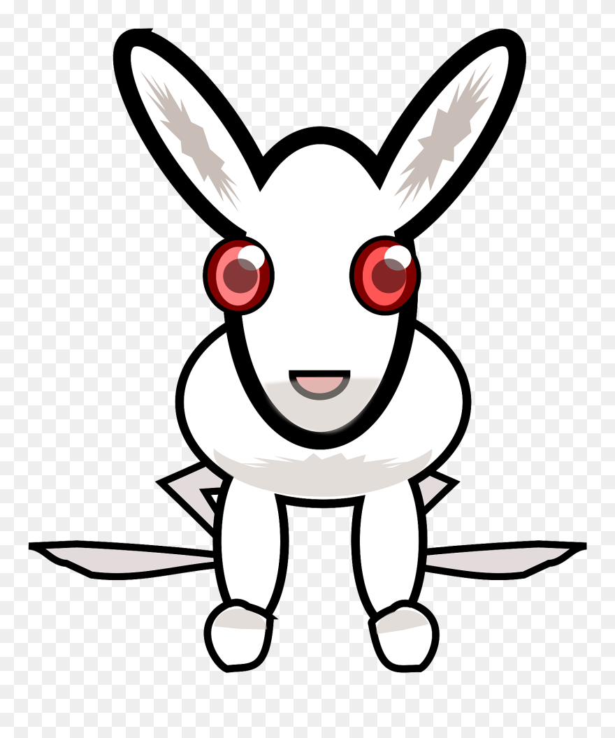 Easter Bunny Clip Arts And Bunny Vector Free - Rabbit - Png Download