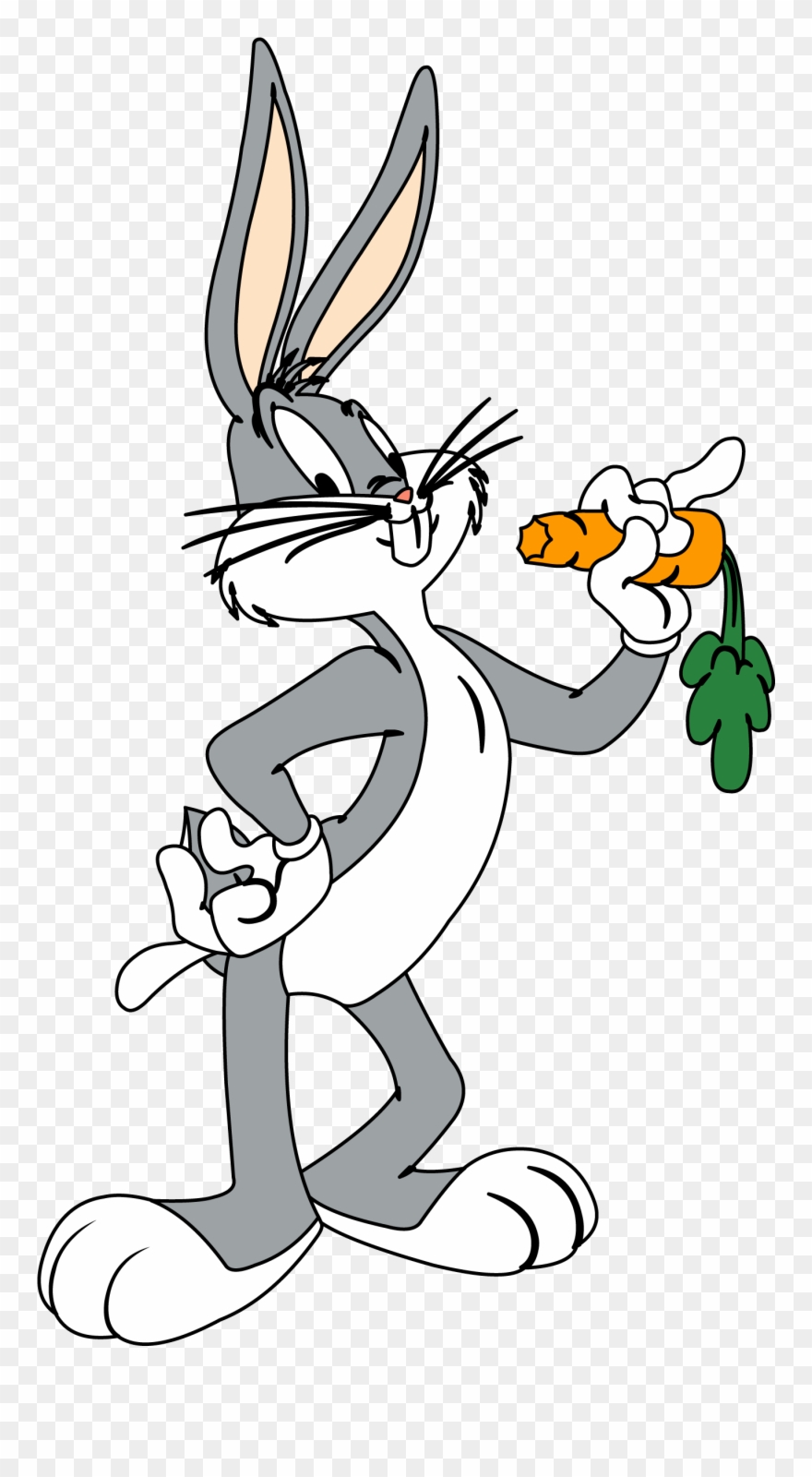 Clip Art Black And White Library Bunny Feet Clipart - Bugs Bunny - Png Download