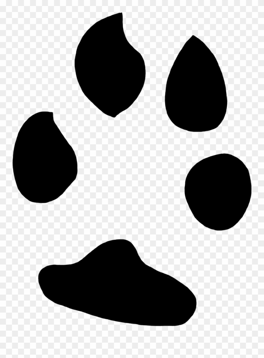 Easter Bunny Clipart Paw Print - Rabbit Paw Print Transparent - Png Download