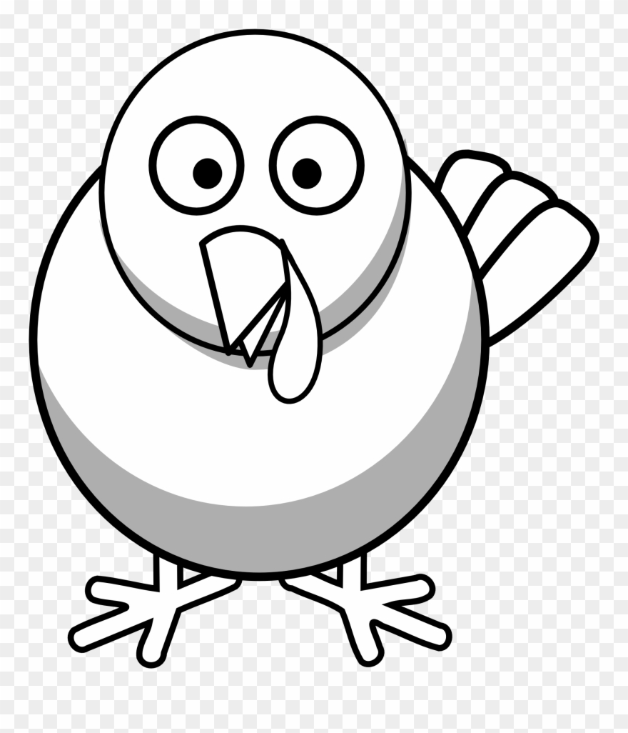 Turkey Face Coloring Page Clipart