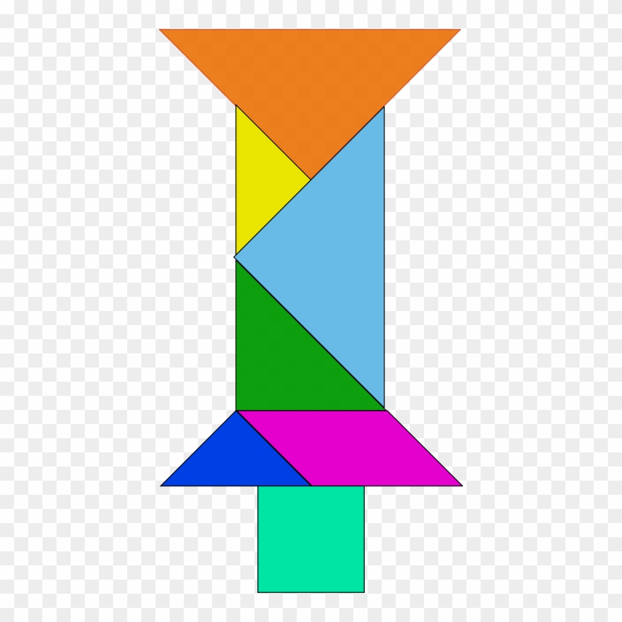 Tagcolouring Pages Kangarooanimals Clipart Of Colouring - Candle Tangram - Png Download