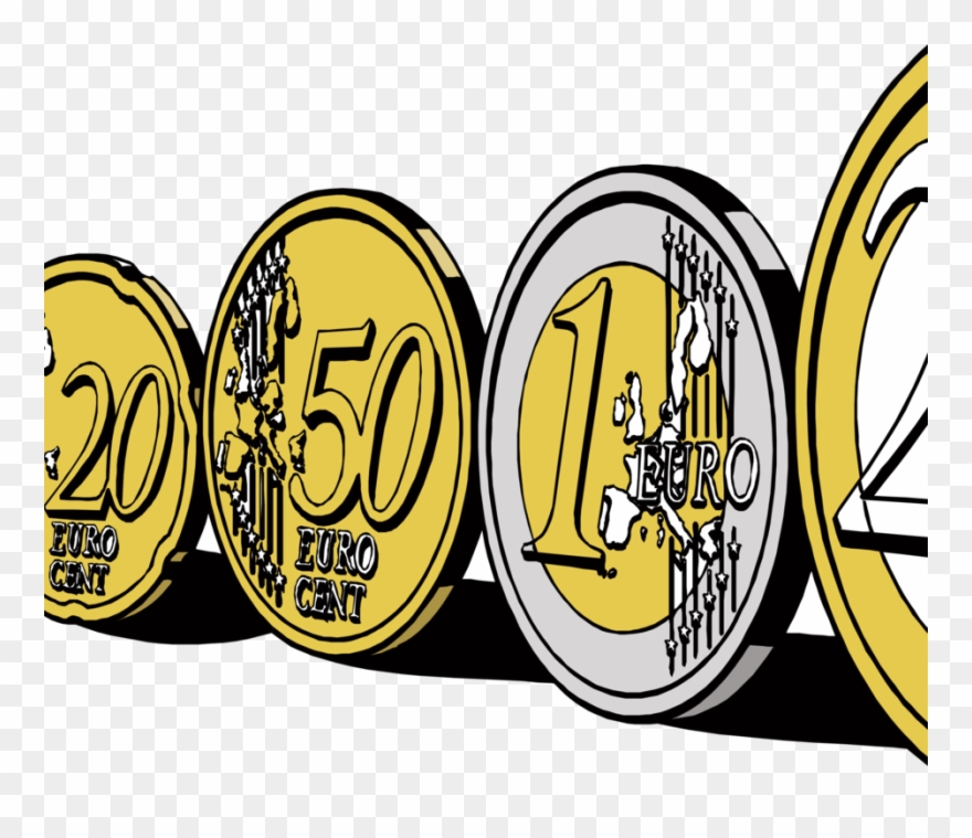 Euro Clipart Euro Coins Clip Art - Euro Clipart - Png Download