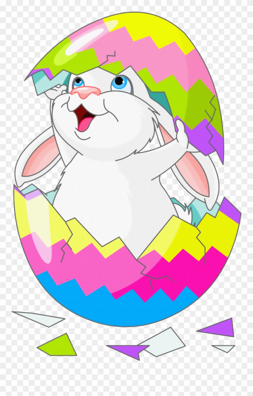 View Full Size - Coelhinho Da Pascoa Colorido Clipart