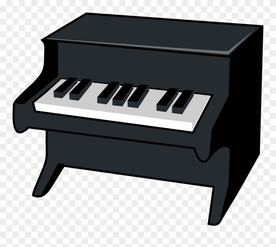 Girl Keyboard Cliparts - Musical Instrument Cartoon Png Transparent Png