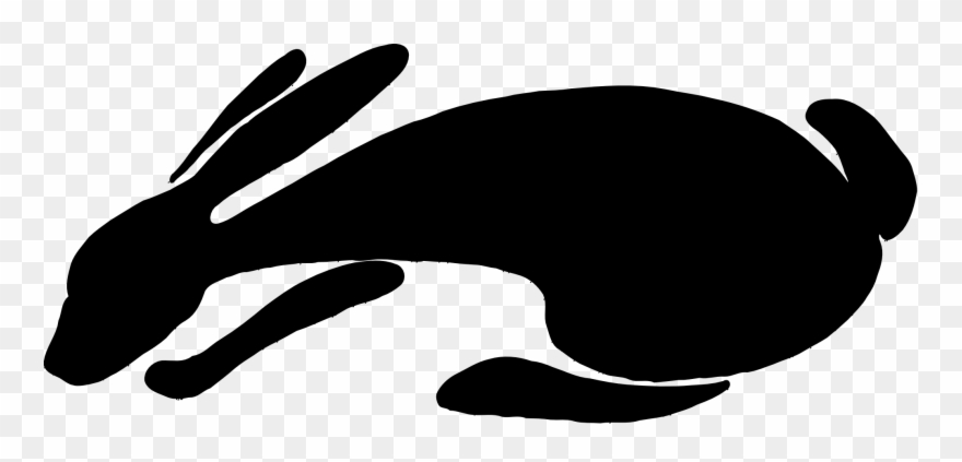 Yves Guillou Lievre Black White Line Art Scalable Vector - Rabbit Clip Art - Png Download