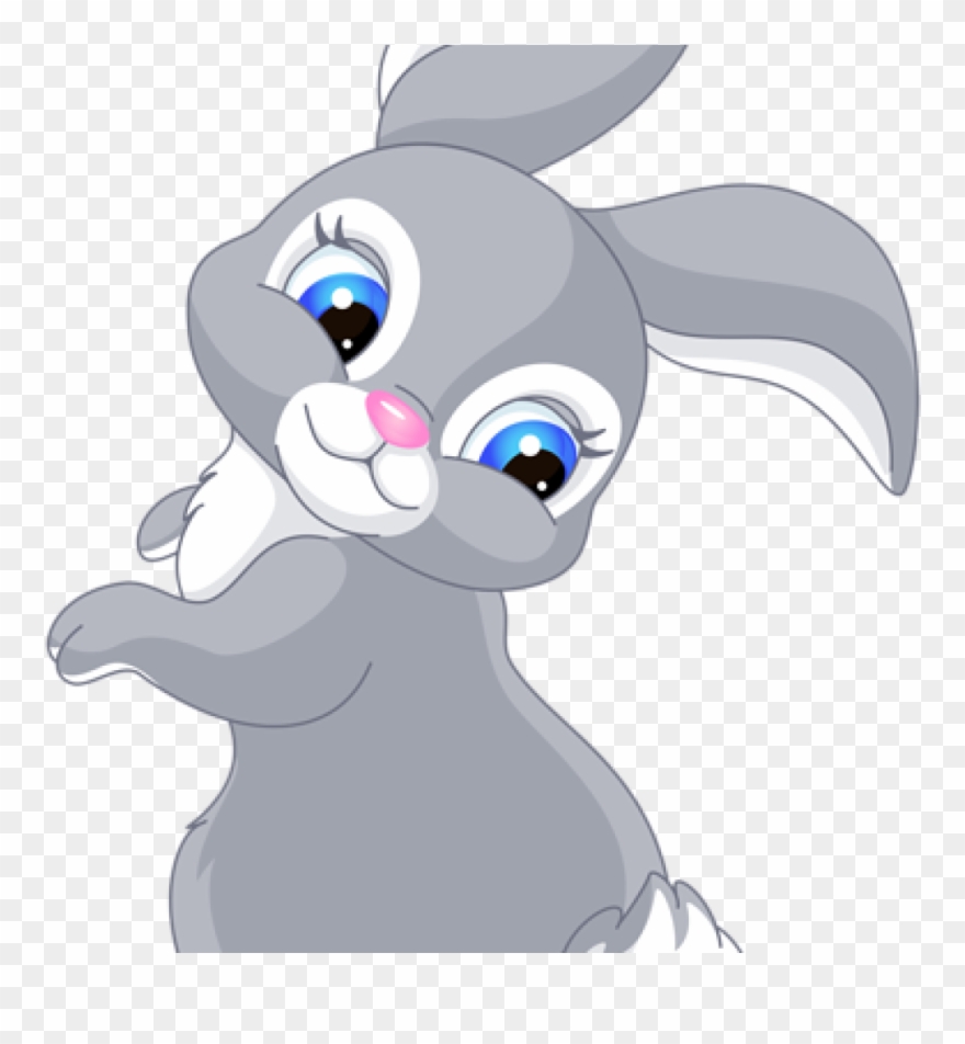 Rabbit Clipart Free Rabbit Clipart Images Cute Bunny - Conejo Dibujo A Color - Png Download