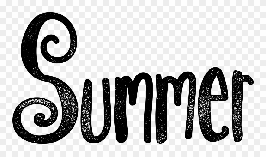 Top 90 Summer Clip Art - Black And White Summer Clipart Graphic - Png Download
