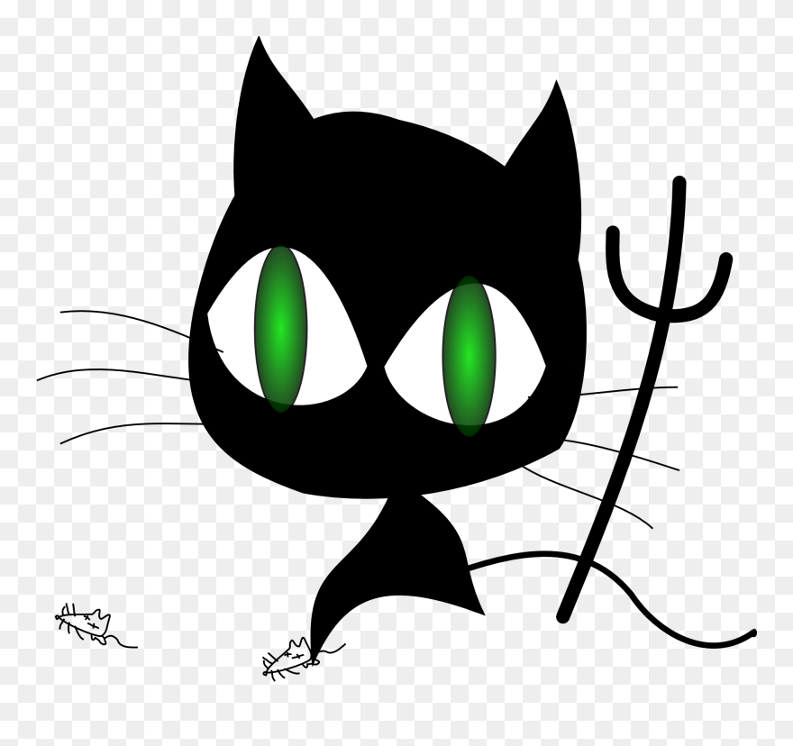 Cat Black Evil - Wicked Cat Clipart