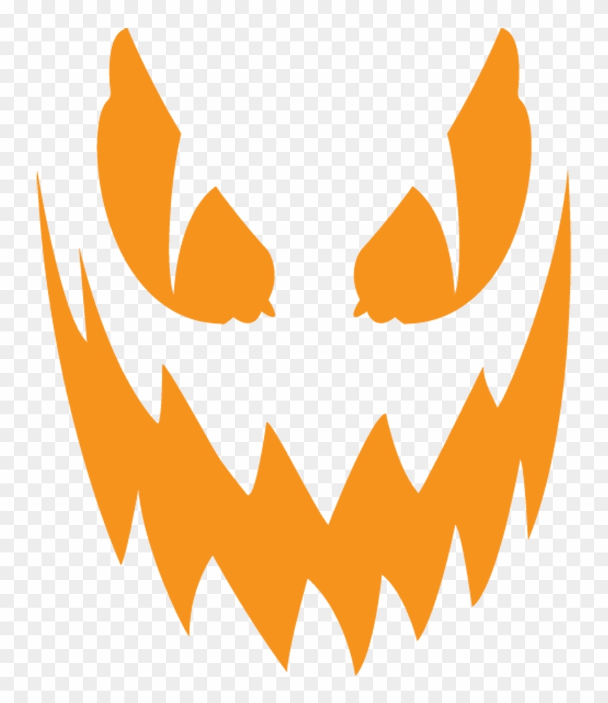 Creepy Clipart Jack O Lantern - Jack O Lantern Face Png Transparent Png