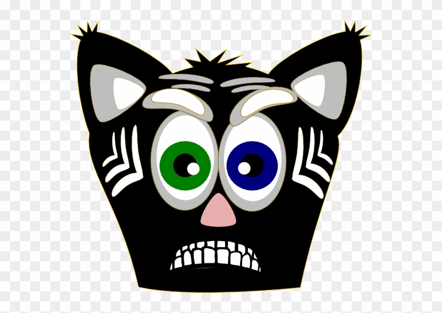 Hahaha Evil Cat Ahhhhhhh 1 Clip Art At Clker - Love Sports Outdoor Protective Cotton Face Mouth Mask - Png Download