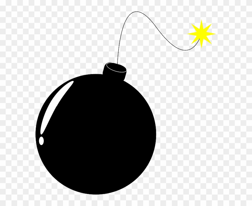 Bomb, Explosive, Detonation, Fuze, Fuse, Explosion - Bombe Clip Art - Png Download