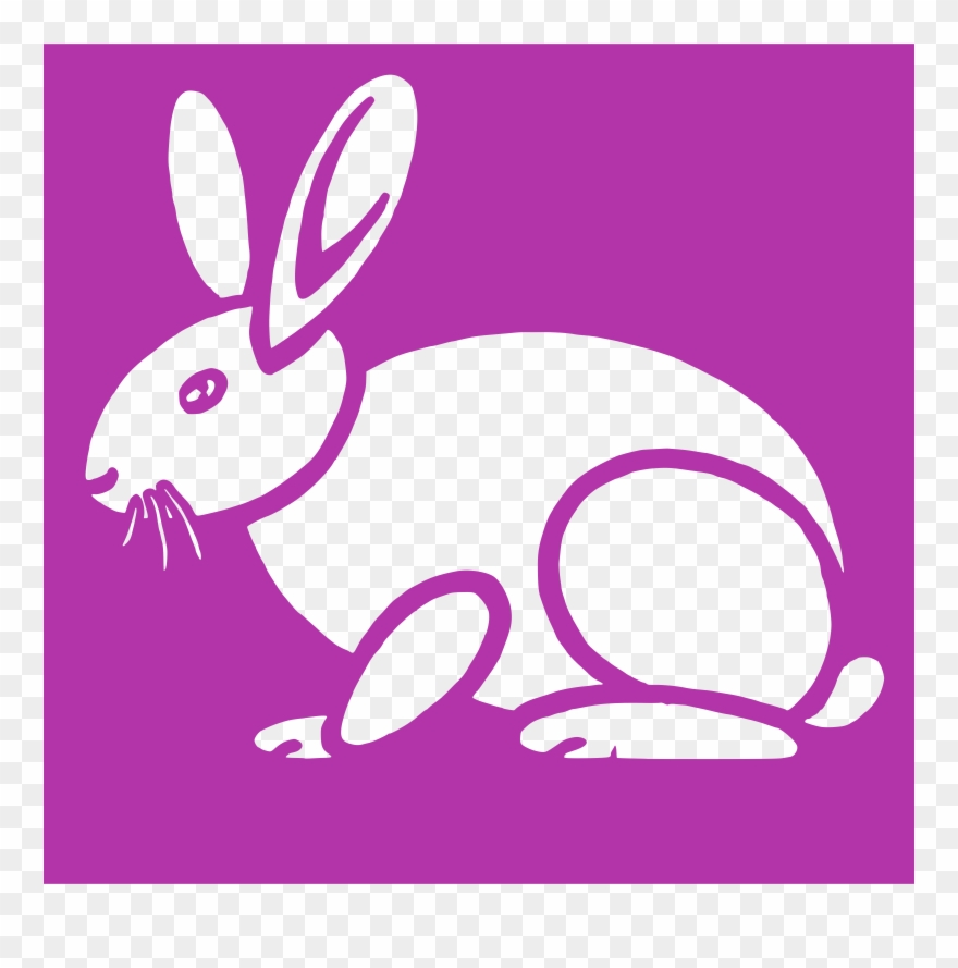 Cartoon Clipart Domestic Rabbit Easter Bunny Clip Art - Clip Art - Png Download