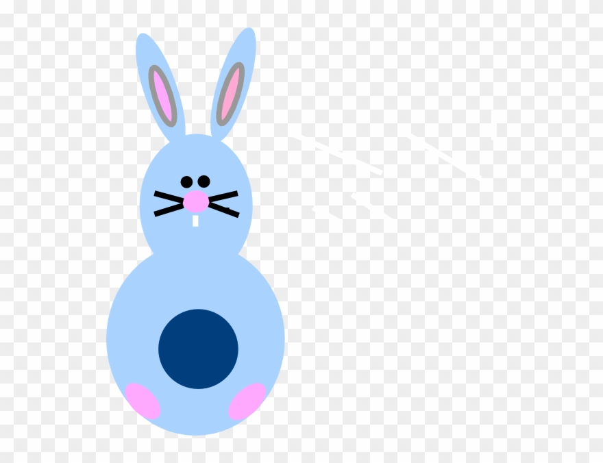 Pink Bunny Svg Clip Arts 570 X 596 Px - Png Download