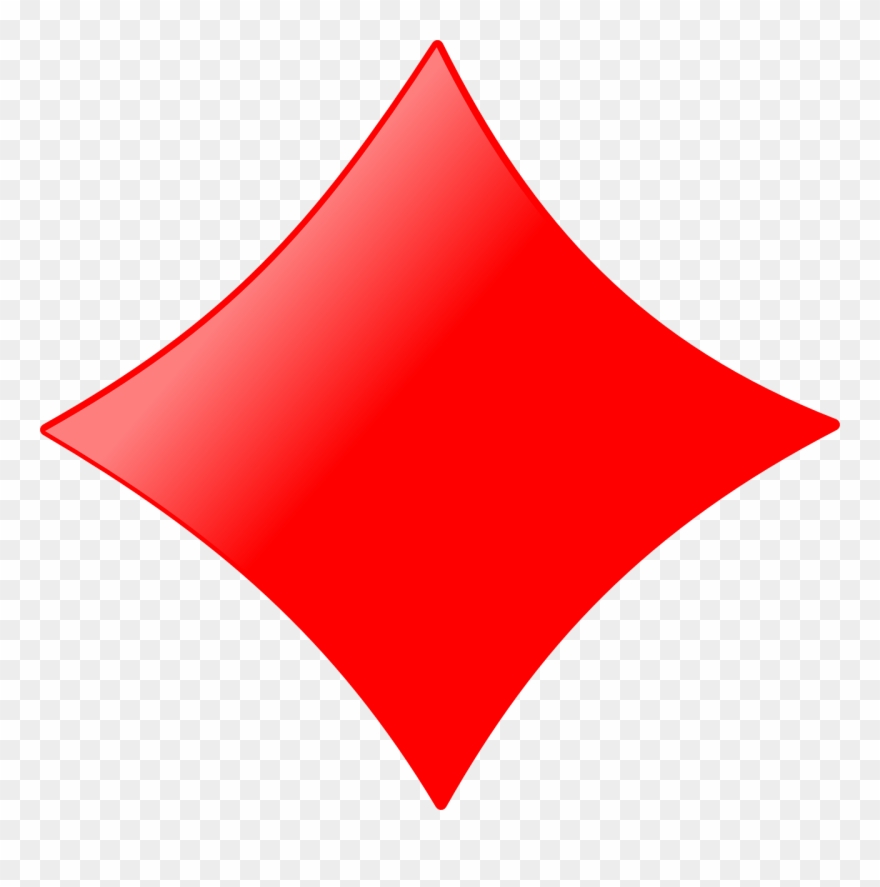 Diamond Clip Art - Red Flag - Png Download