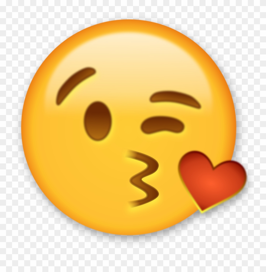 Svg Black And White Stock Going To The Party - Kiss Emoji Clipart - Png Download