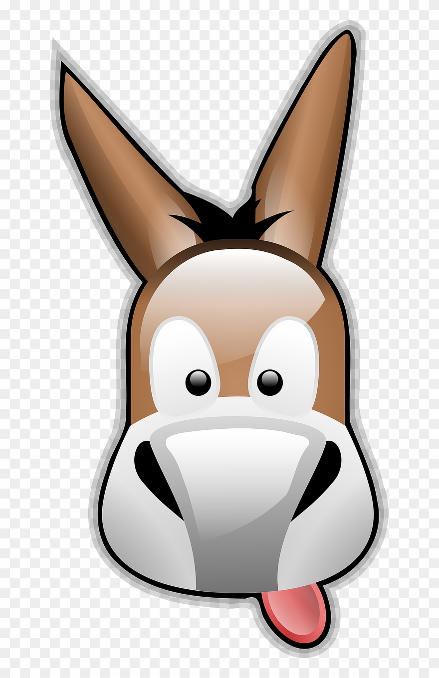 Onlinelabels Clip Art - Donkey Logo - Png Download