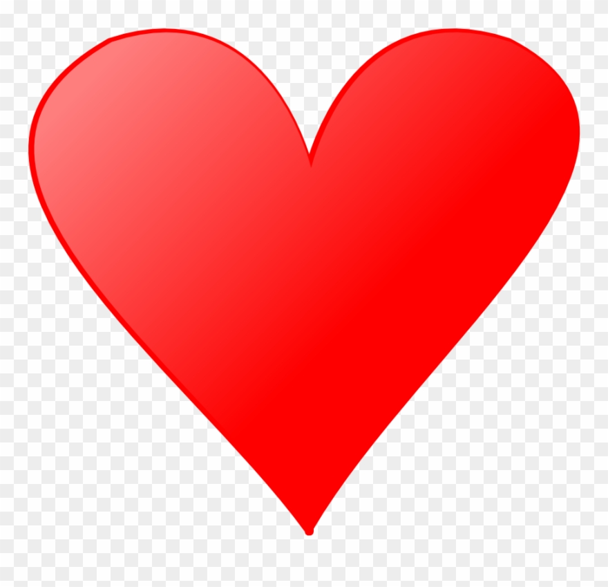 Clipart - Card Symbols - Heart - Playing Card Heart Symbol - Png Download