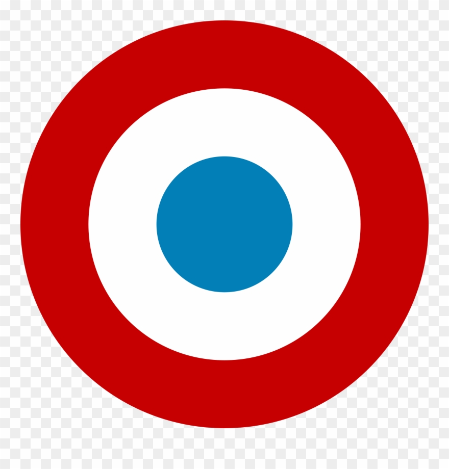 Clip Art Black And White Library Roundel Wikipedia - French Air Force Roundel - Png Download