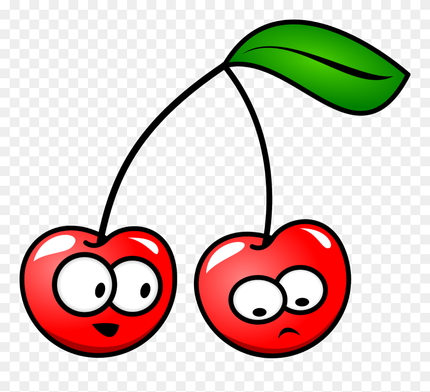Cherry Clip Art - Cartoon Cherries With Faces - Png Download