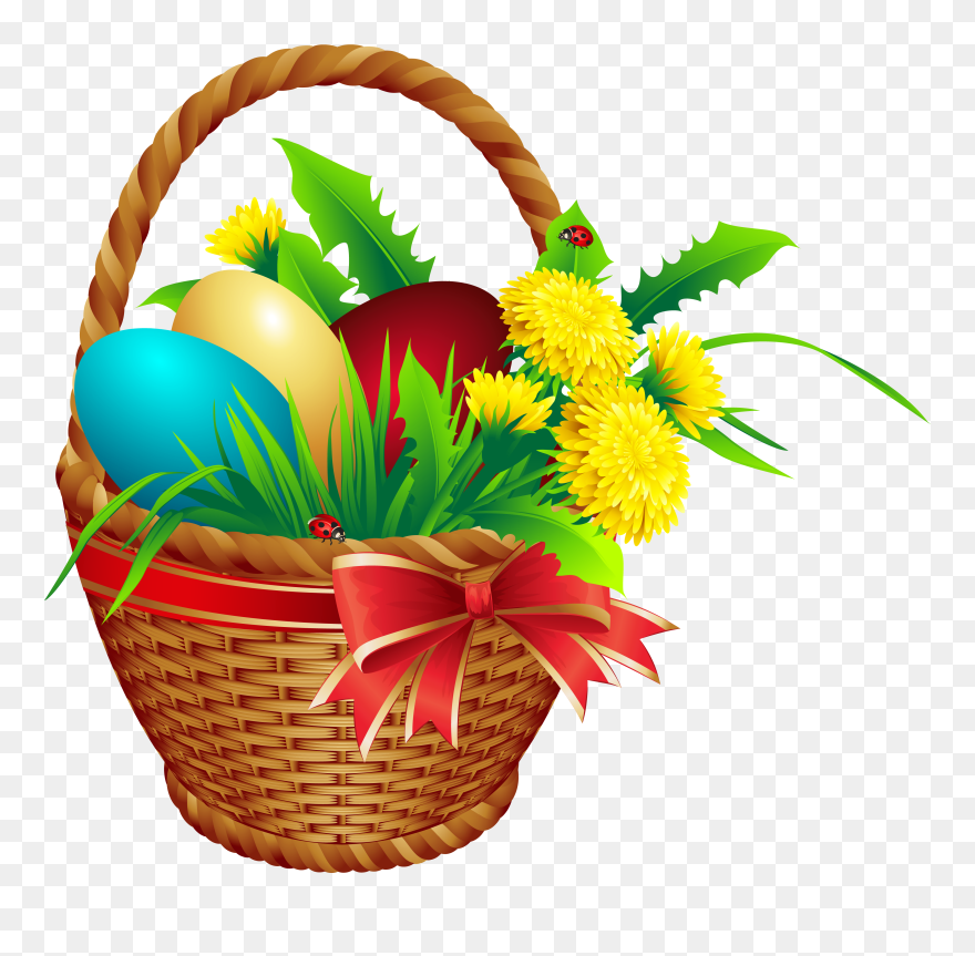 Easter Clip Art, Easter Pictures, Le Temps Qui Passe, - Easter Basket Png Transparent Png