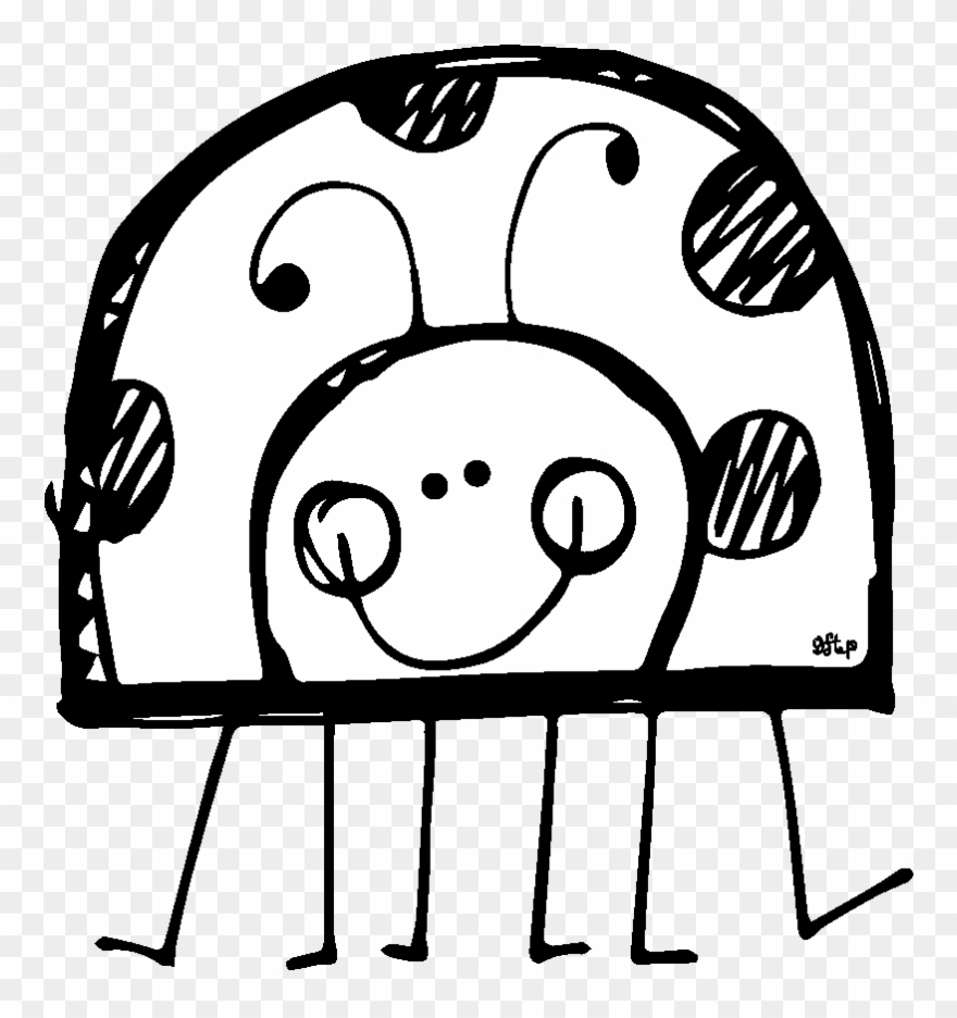 Free Ladybug Clipart Ladybug Room, Pink Ladybug, Insect - Black And White Clip Art Ladybug - Png Download