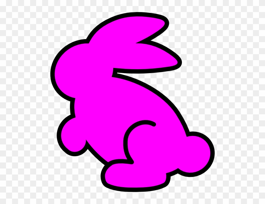Bunny Clipart Pink Bunny - Bunny Clip Art Pink - Png Download