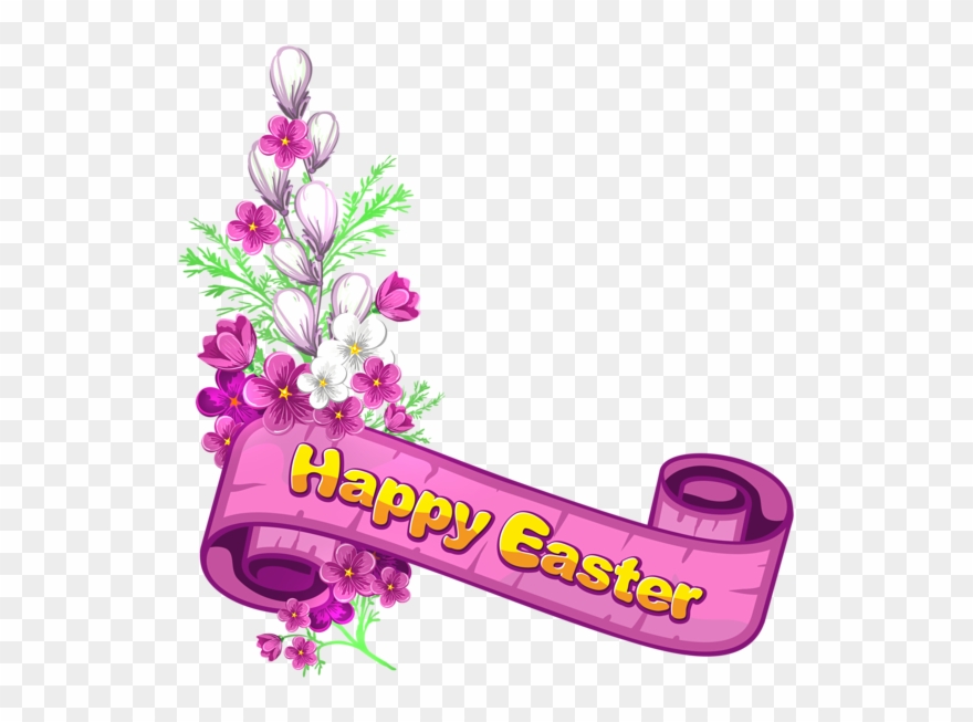 Happy Easter Border Clipart - Png Download
