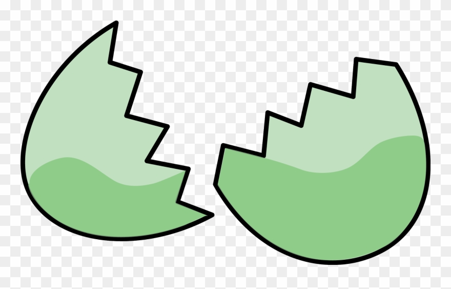 Cracked Egg Black And White Clipart Clipart Kid - Cracked Egg Clip Art - Png Download