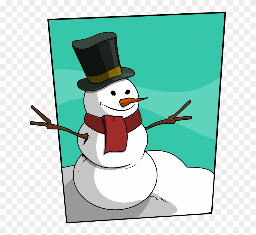 Free To Use Public Domain Snowman Clip Art - Clip Art - Png Download