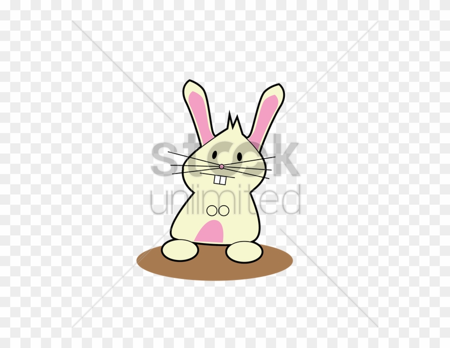 Domestic Rabbit - Cartoon Clipart