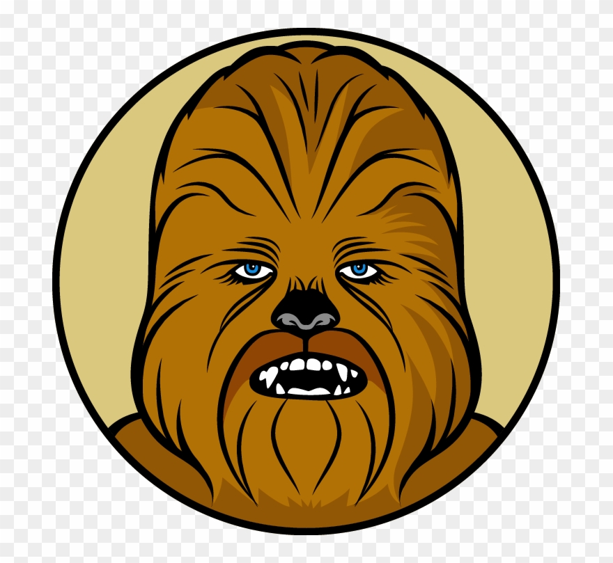 Left Tackle - Star Wars Chewbacca Vector Clipart