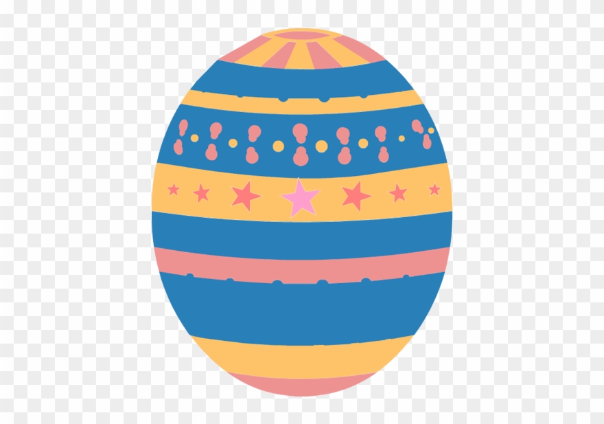 Orange Clipart Easter Eggs - Pink Easter Egg Clipart - Png Download