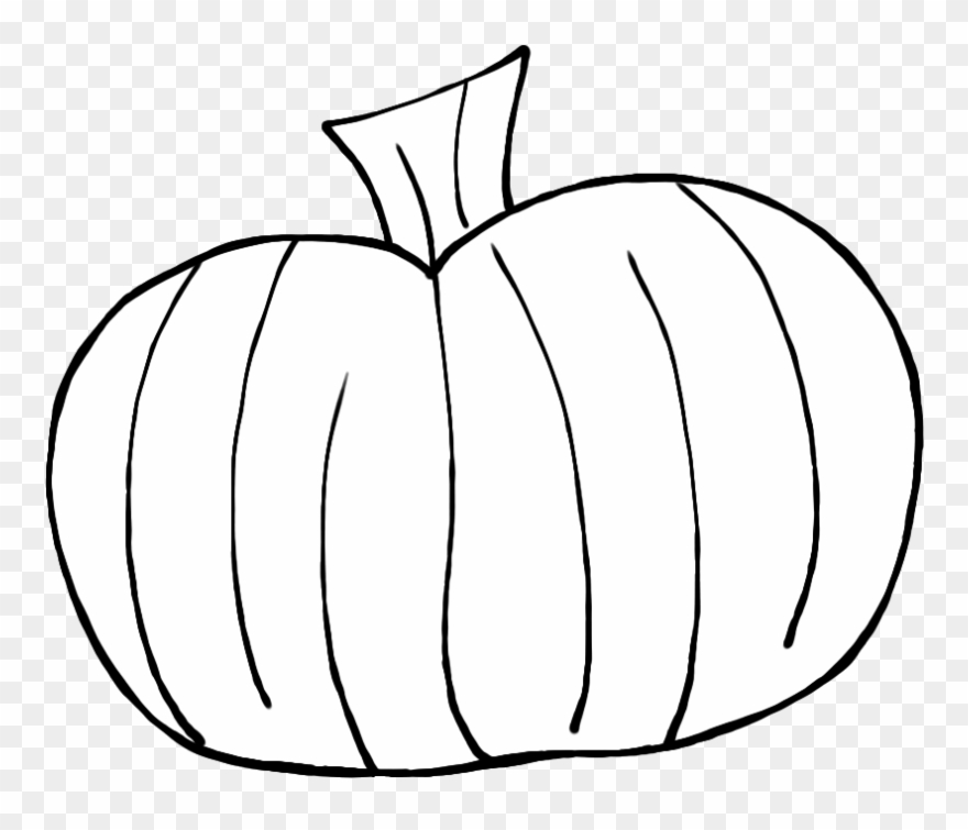 Pumpkin Clip Art Images Black And White - Autumn Pumpkins Clipart Black And White - Png Download