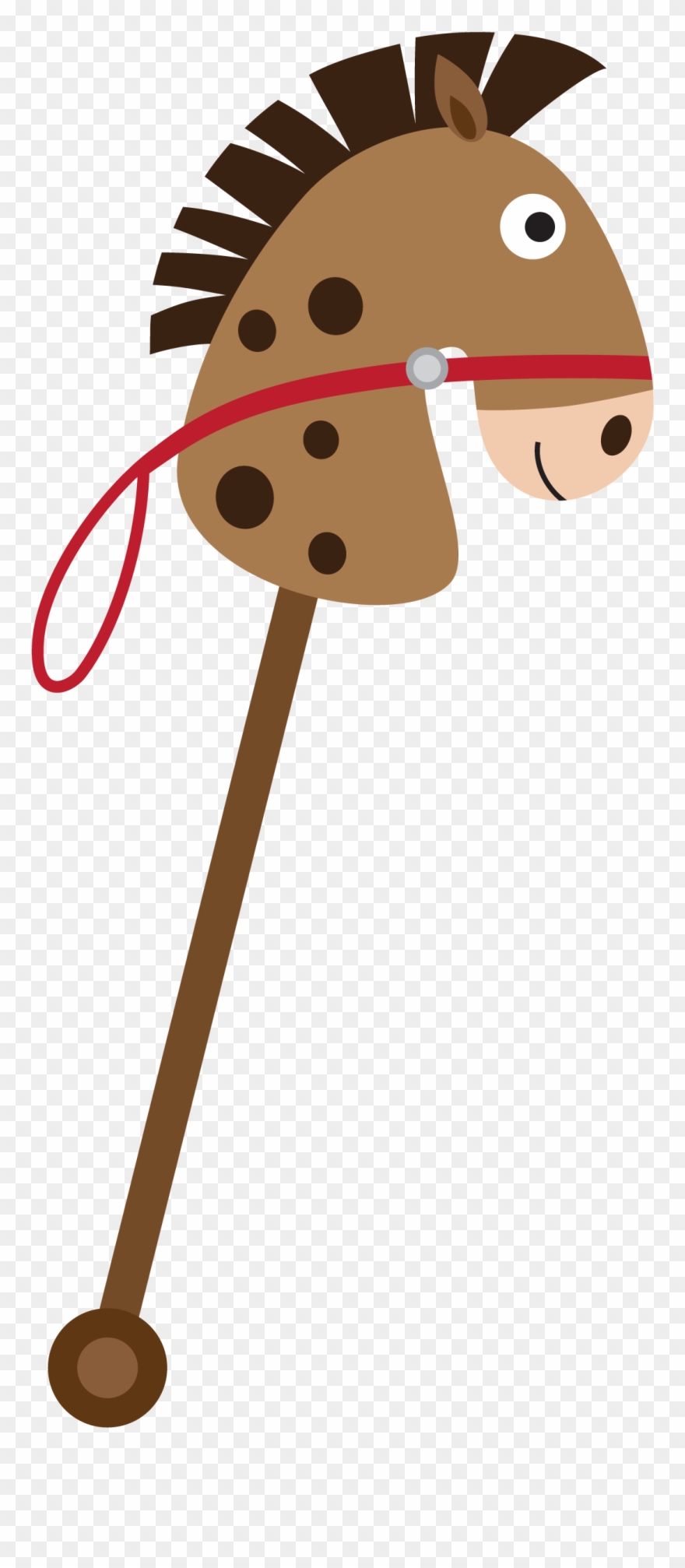 Cowboy E Cowgirl - Caballo De Palo Dibujo Clipart