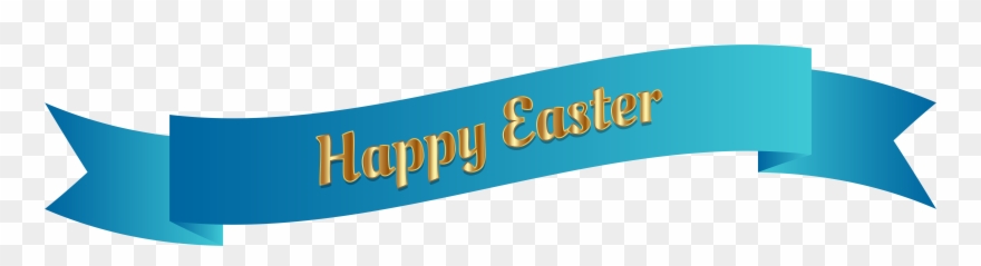 Happy Easter Banner Png Clipart