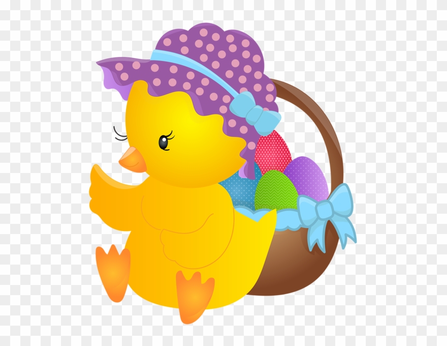 Cute Easter Chicken Png Clip Art Image - Cartoon Transparent Png