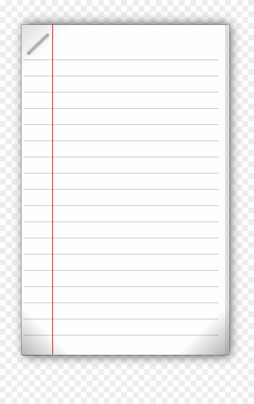 Paper Clipart Png File Tag List, Paper Clip Arts Svg - Feuille De Papier Ecole Transparent Png