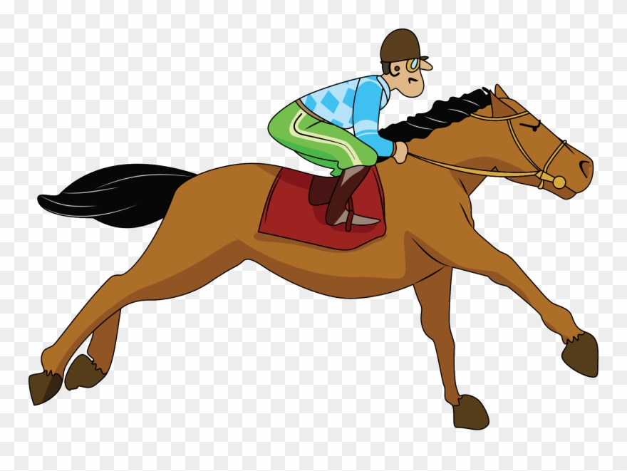 Collection Of Kids Galloping High Quality - Racing Horse Clip Art - Png Download