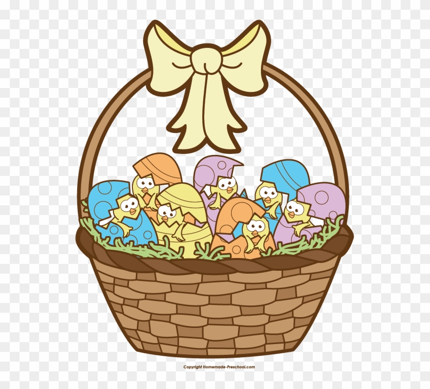 Free Easter Basket Clipart - Easter - Png Download
