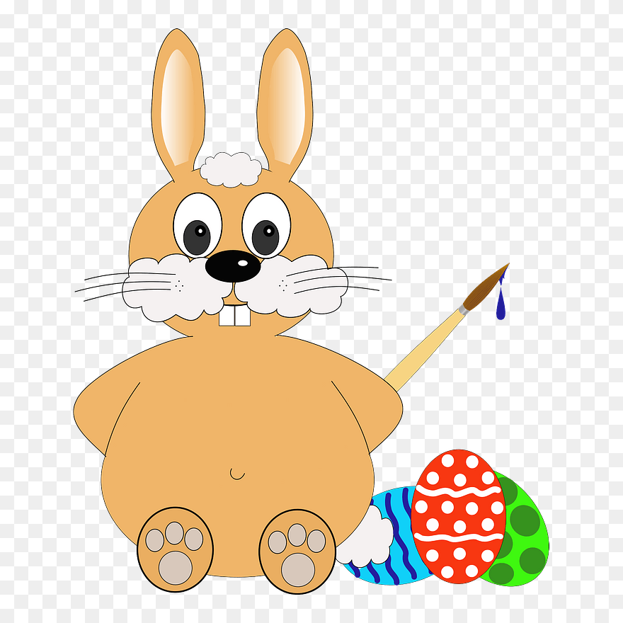 Free Rabbit Pumpkin Free Osterhase Free Rabbit Free - Påskehare Png Clipart