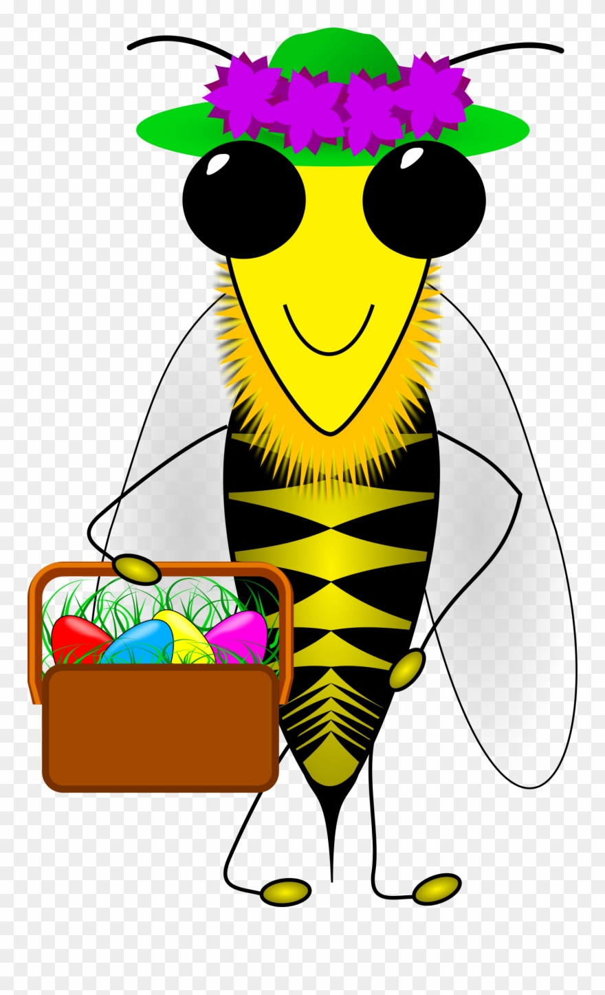 Clipart Easter Bee - Easter Bee - Png Download