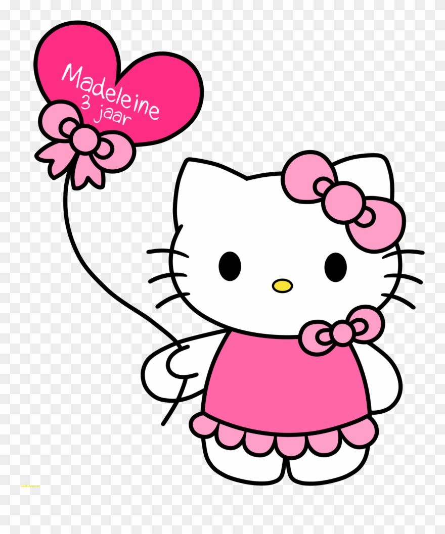 Hello Kitty Pictures Hello Kitty With Balloons Free - Hello Kitty Pink Png Clipart