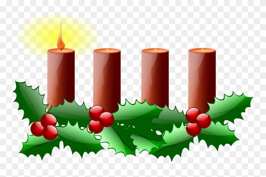 Advent Wreath Clipart Free 101 Clip Art - Advent Candles Clipart - Png Download