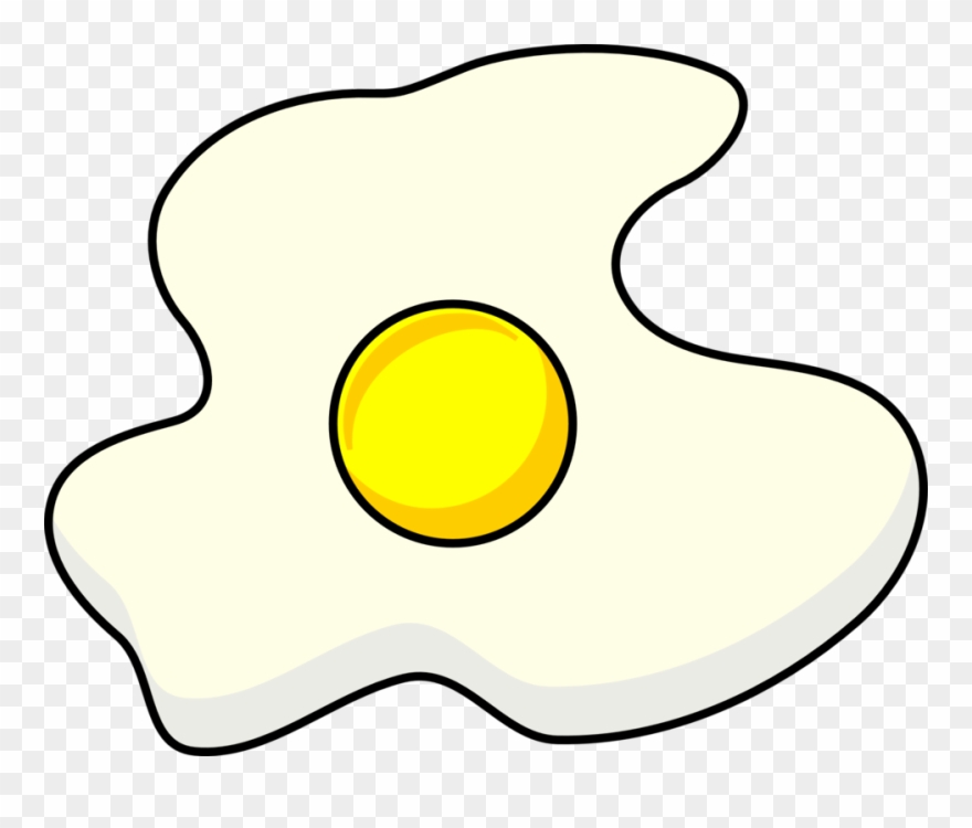 Easter Egg Clip Art Clipart - Fried Eggs Outline Png Transparent Png