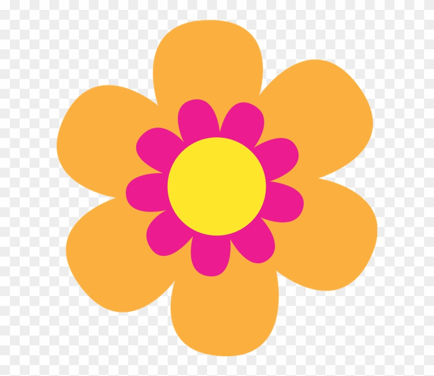 Easter Flower Clipart Nature - Orange Flower Clip Art - Png Download