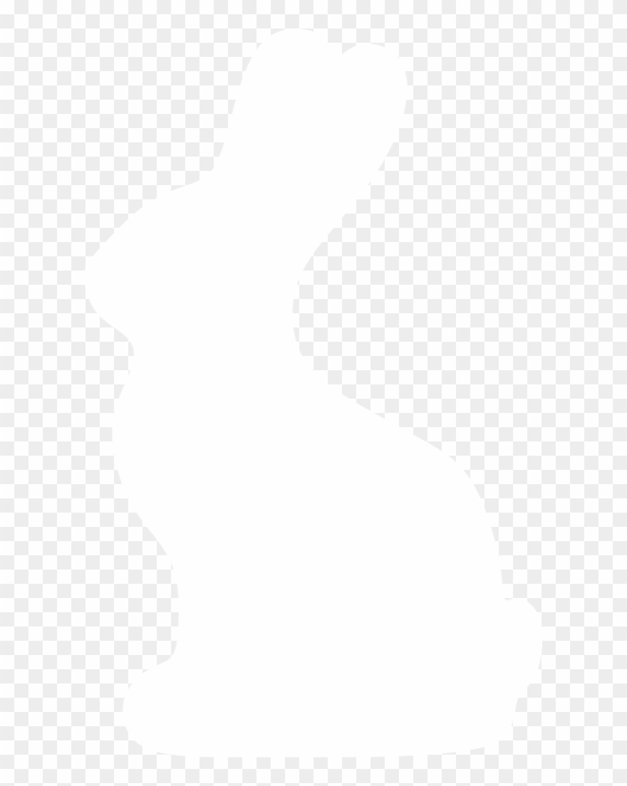 Chocolate Bunny Silhouette By Paperlightbox - Chocolate Bunny Clipart