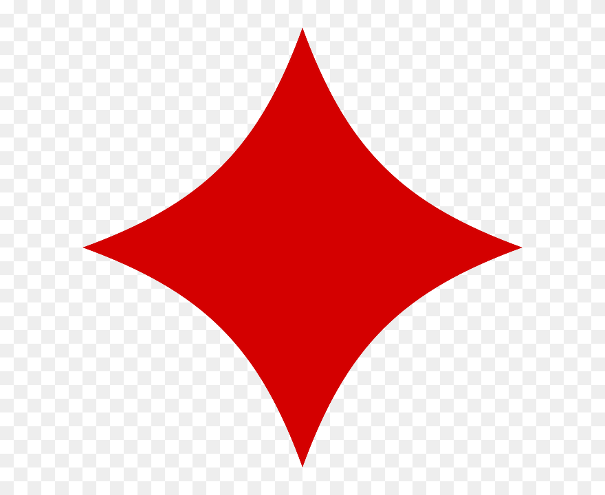 Red Diamond Playing Card Clipart