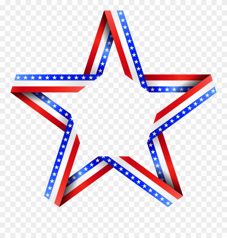 Blue Background Wallpapers, Blue Backgrounds, Star - American Flag Star Clip Art - Png Download