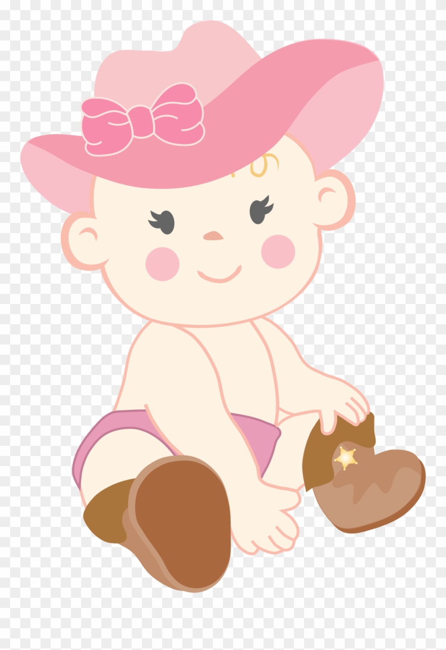 Cowgirl Clip Art - Baby Shower Cowgirl - Png Download
