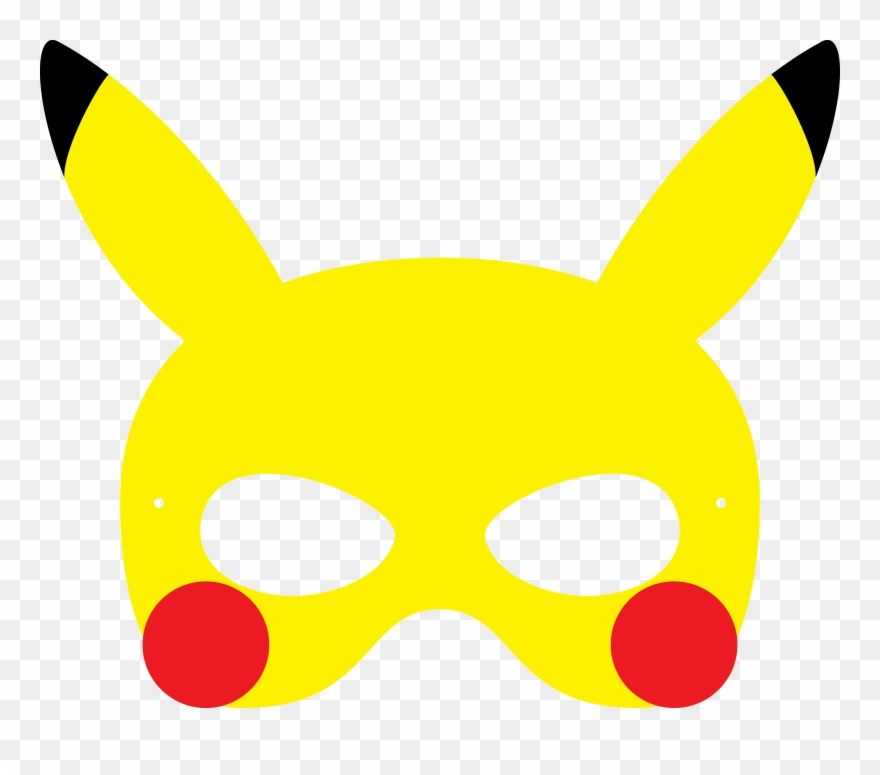 Resultado De Imagen Para Pokemon Printable Masks - Pikachu Mask Printable Clipart